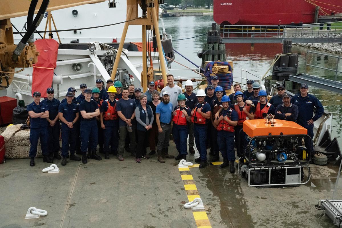 The Ironton exploration team. (Courtesy of Ocean Exploration Trust/NOAA)