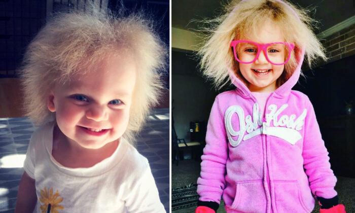 Adorable Girl With the Nickname ‘Baby Einstein 2.0’ Has Blonde Hair That Grows in Multiple Directions