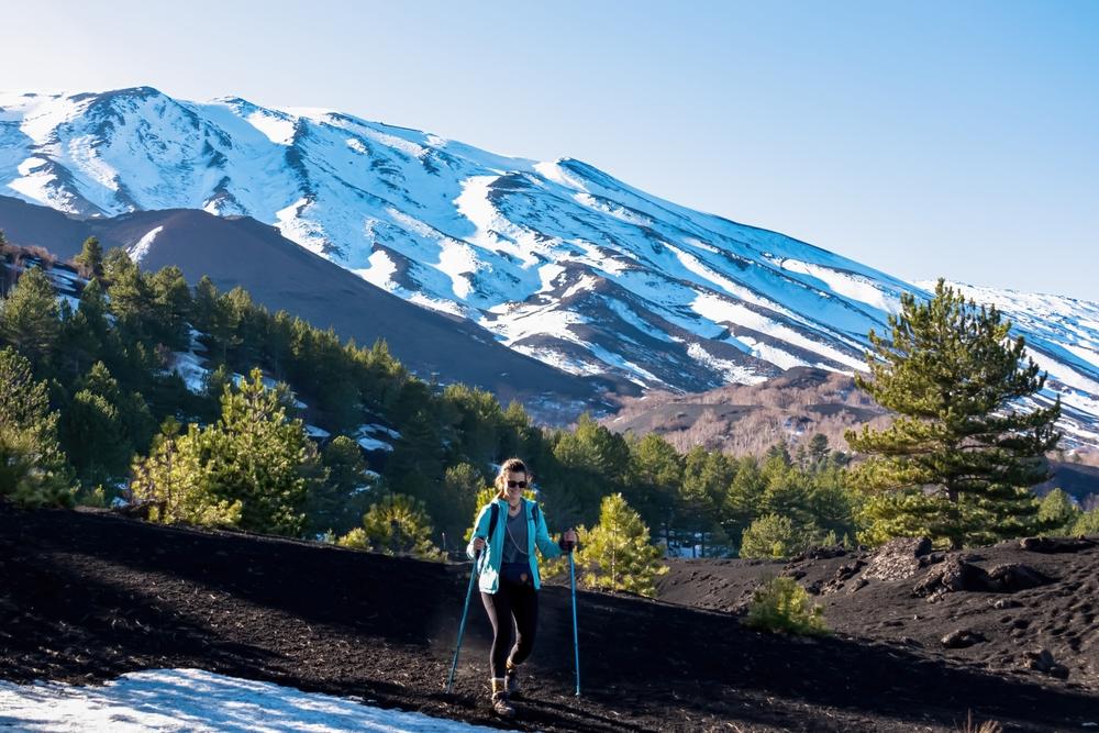 Mount Etna offers breathtaking views to the adventurous hiker.(Christopher Moswitzer/Shutterstock)