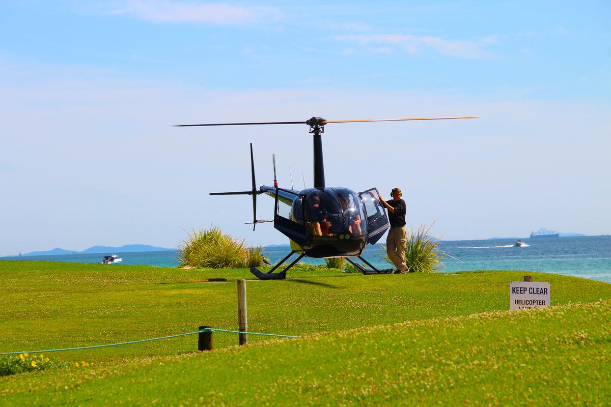 Among the many activities at Tangalooma Island Resort on Moreton Island are scenic helicopter rides. The worthwhile journey gives its guests a bird’s-eye view of reefs dotted with marine life such as turtles and dugongs, shipwrecks, and monstrous sand dunes. (Mary Ann Anderson/TNS)