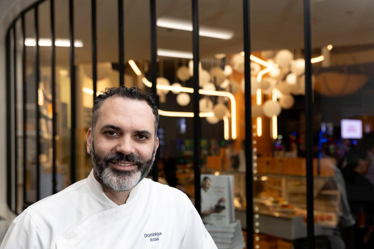 Chef Dominique Ansel, creator of the Cronut, at his bakery in Caesars Palace on Wednesday, April 19, 2023, in Las Vegas. The famed pastry is celebrating its 10th anniversary this year. (Ellen Schmidt/Las Vegas Review-Journal/TNS)