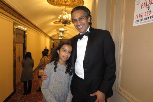 Saral Mehr attended Shen Yun Performing Arts with his daughter at the Palace Theater on April 29. (Sunny Chen/The Epoch Times)