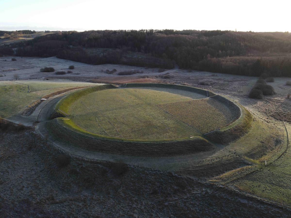 Fyrkat, pictured here, is a former Viking ring castle in Denmark, dating to 980. (Jesper Bylov/Shutterstock)