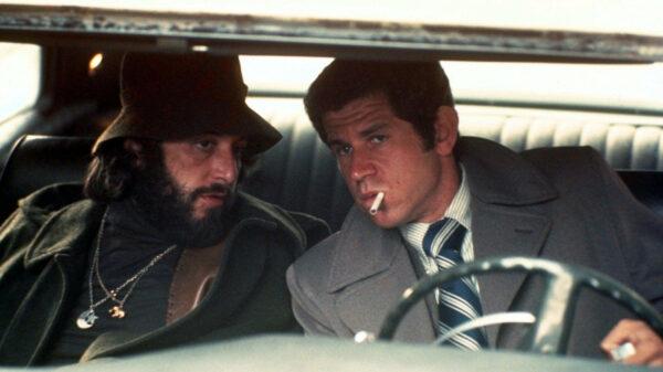 Who can be trusted? Frank Serpico (Al Pacino, L) and his friend Bill Blair (Tony Roberts), in “Serpico.” (Paramount Pictures)