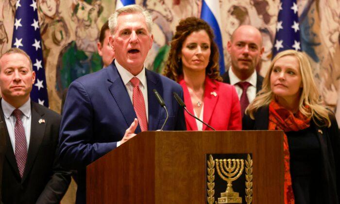 In Speech to Israel’s Parliament, McCarthy Announces US House–Knesset Joint Group