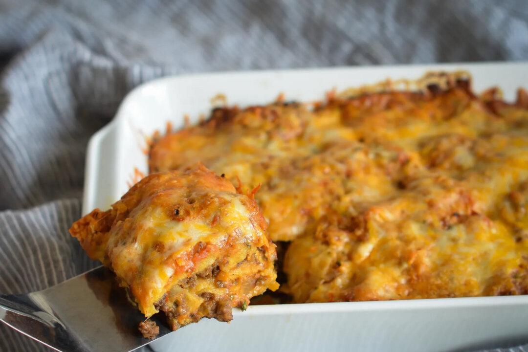 Stacked Beef Enchiladas (AKA Mexican Lasagna)