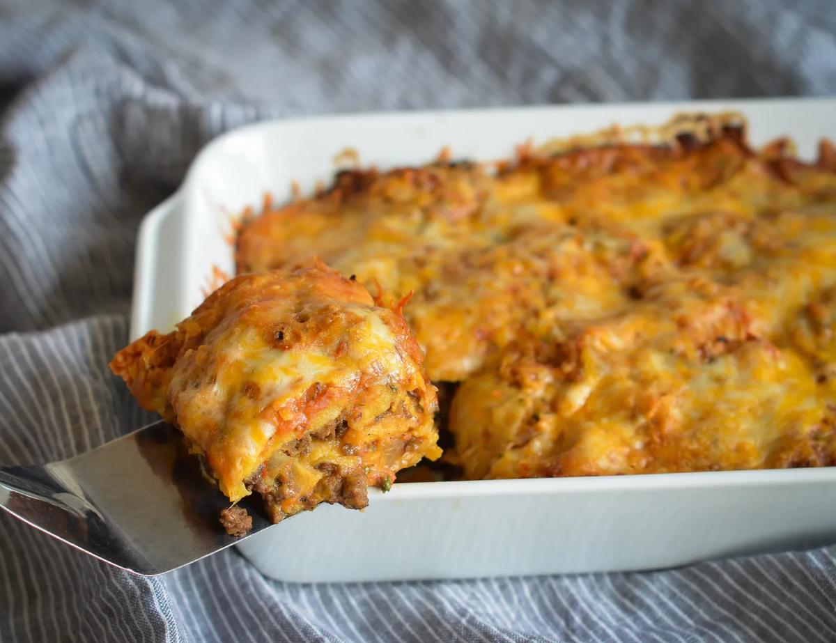 Stacked Beef Enchiladas (AKA Mexican Lasagna)