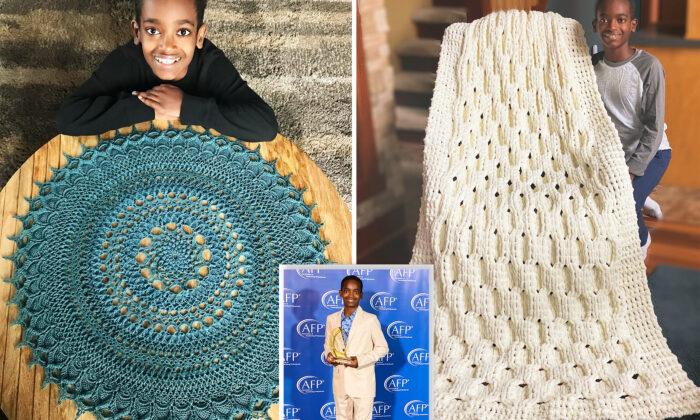 Boy Teaches Himself to Crochet at Age 5, Uses His Craft to Help Ethiopian Kids, Wins Award