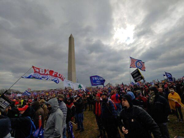 People gathered at the U.S. Capitol in Washington for the ‘Stop the Steal’ rally on Jan. 6, 2021. (Courtesy of Michael Hamilton)