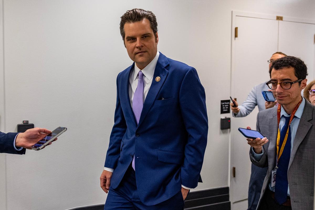Woman Arrested, Charged for Throwing Drink on Rep. Matt Gaetz