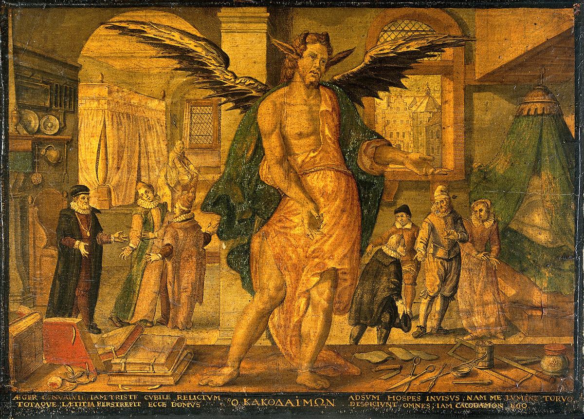 Our culture has embraced a therapeutic model rather than one based on right and wrong. From the series of colored engravings, "The Physician as God, Angel, Man, and Devil," circa early 17th century, by Johann Gelle after Egbert van Panderen. (<a href="https://commons.wikimedia.org/wiki/File:The_physician_as_god,_angel,_man_and_devil._Engravings._Wellcome_V0017291.jpg">Wellcome Images</a>/<a href="https://creativecommons.org/licenses/by/4.0/">CC BY 4.0</a>)