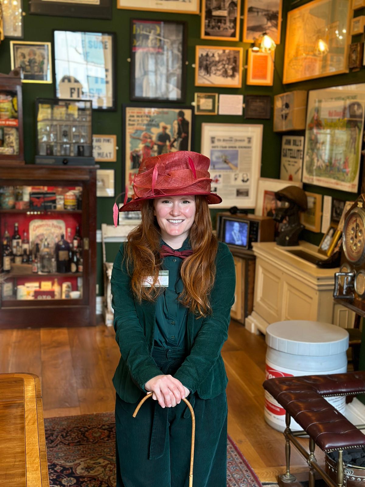 Lisa, the informative guide at The Little Museum of Dublin, gives a very informative tour covering the extent of Ireland's history. (Tim Johnson)