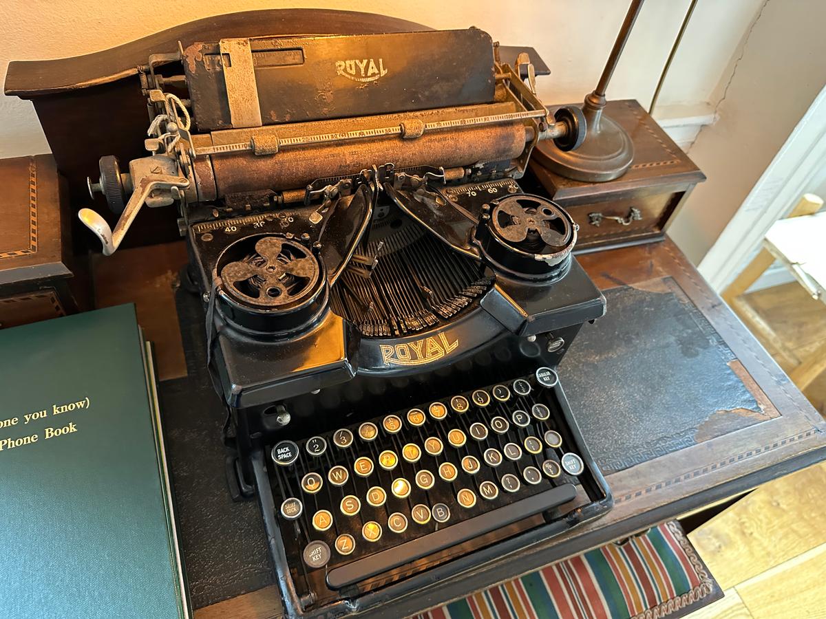 An old typewriter is only one of the many artifacts on display at The Little Museum of Dublin in Dublin, Ireland. (Tim Johnson)