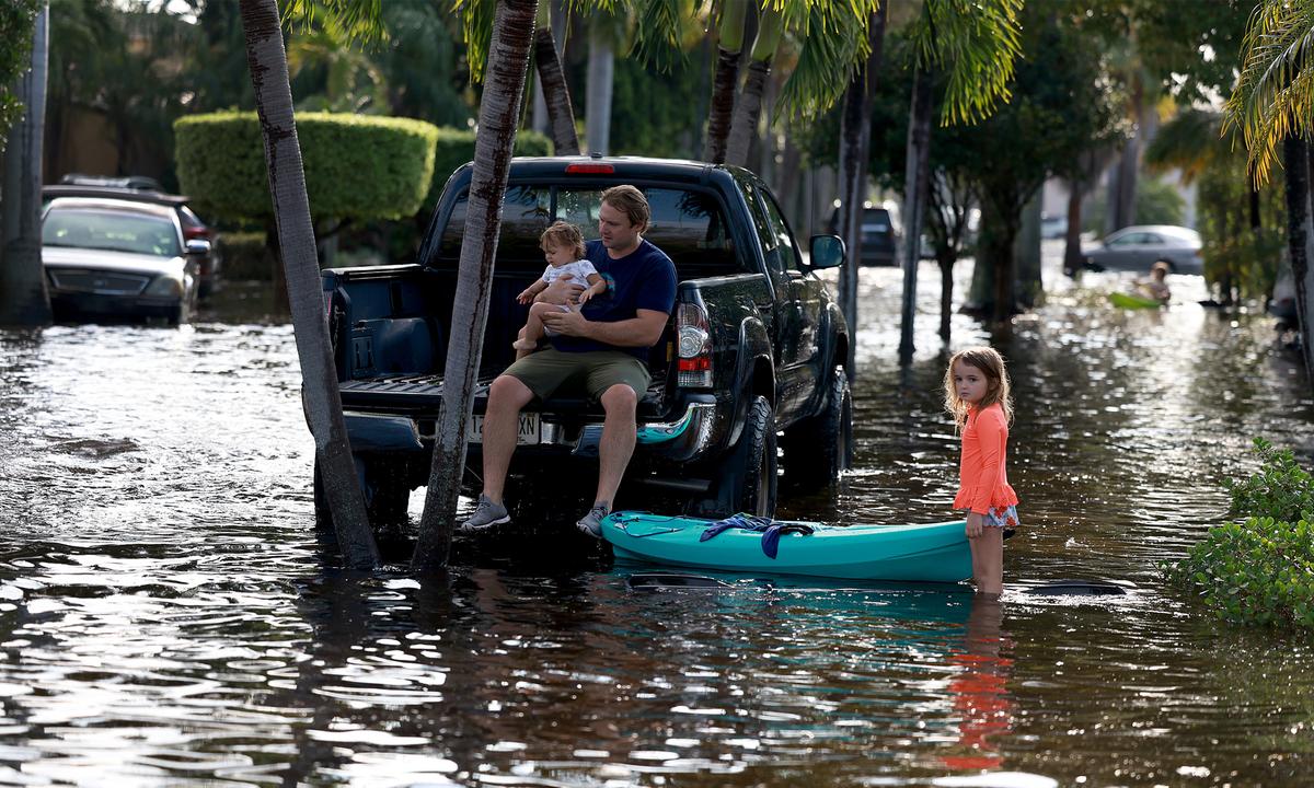 Flash floods can make roads impassable and damage vehicles, leaving motorists stranded. Pay attention to weather alerts and use a route-planning app to get home safely. (Joe Raedle/Staff/Getty Images)
