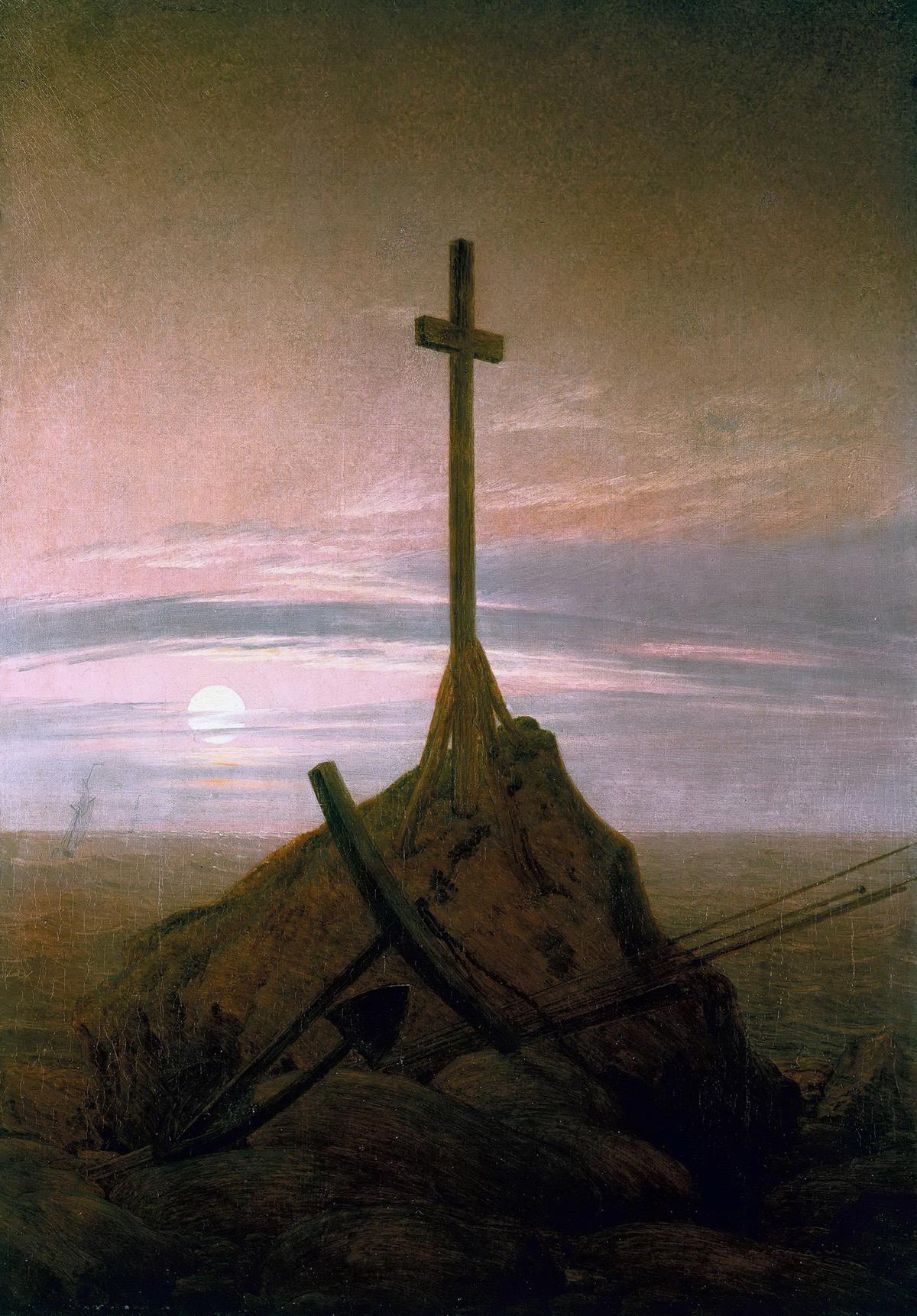 "The Cross Beside The Baltic," circa 1815, by Caspar David Friedrich. Oil on canvas. Charlottenburg Palace , Berlin. (Public Domain)