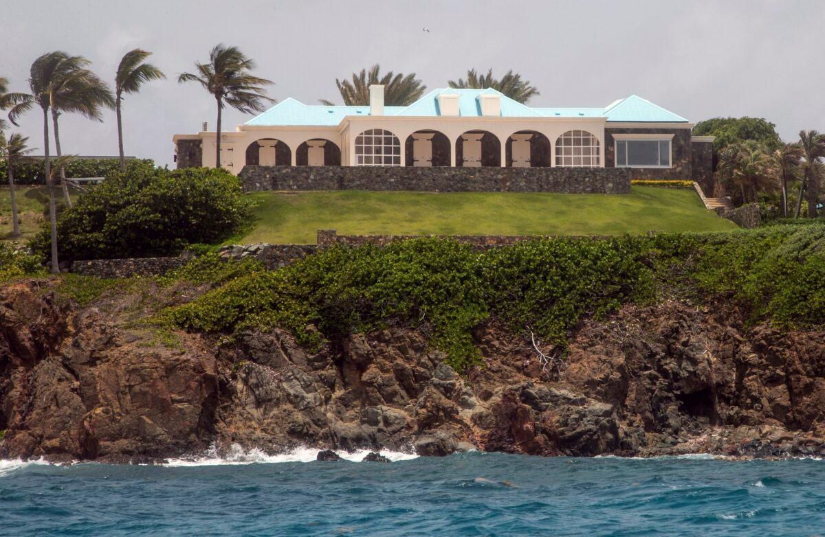 Jeffery Epstein's estate on Little Saint James Island in the U.S. Virgin Islands on July 9, 2019. (Gianfranco Gaglione/AP Photo)