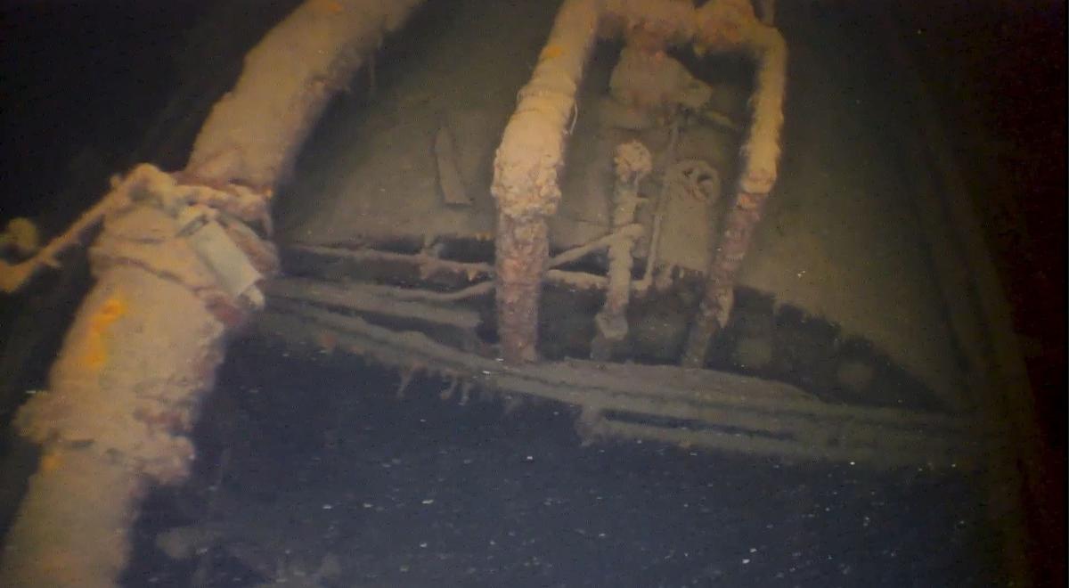 The heavily corroded boiler of the steamship C.F. Curtis, which sank in 1914 along with two barges. (Courtesy of <a href="https://shipwreckmuseum.com/">Great Lakes Shipwreck Museum</a>)