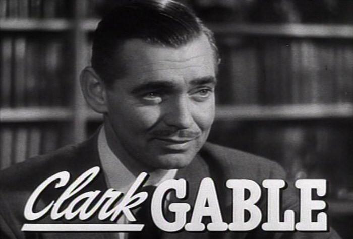 An image from the trailer for MGM's 1947 film "The Hucksters" showing Clark Gable. (Public Domain)