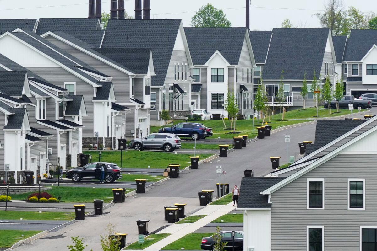A development of new homes in Eagleville, Pa., is shown on Friday, April 28, 2023. (Matt Rourke/AP)