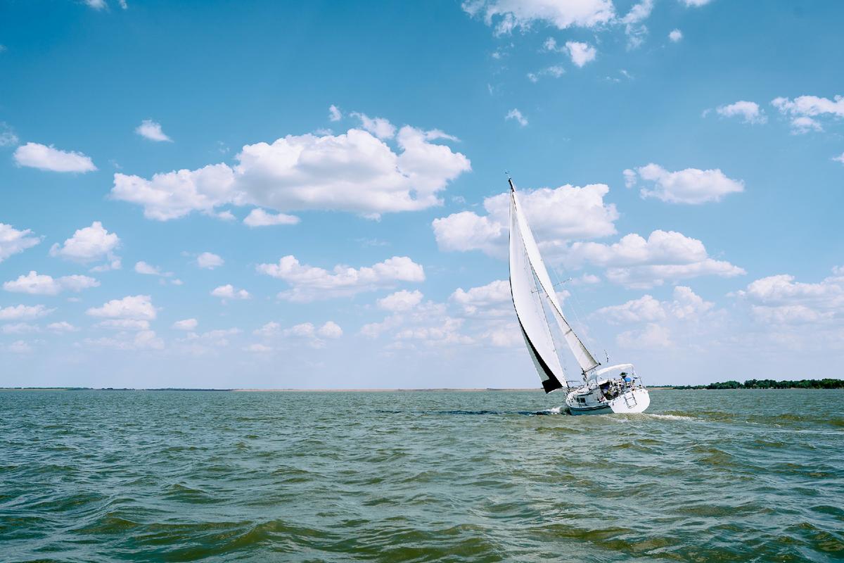 Cheney Lake in Kansas has some of the best winds for sailing in the country. (Courtesy of Kansas Tourism)
