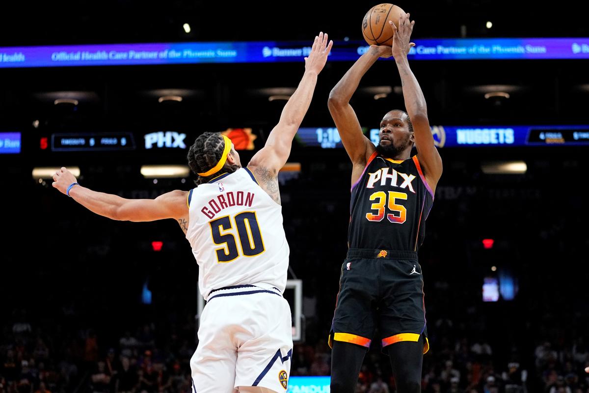 Booker, Durant Both Score 36, Suns Even Series With Nuggets