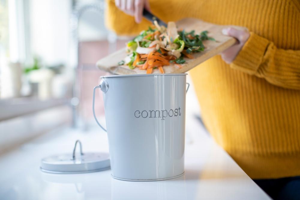 Countertop composters are a handy appliance that will turn your kitchen waste into compost, all while matching your decor.(Daisy Daisy/Shutterstock)