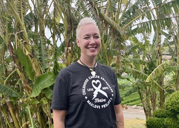 MaxLove Project co-founder Audra DiPadova during her foundation’s fundraiser at Tanaka Farms in Irvine, Calif., on April 30, 2023.