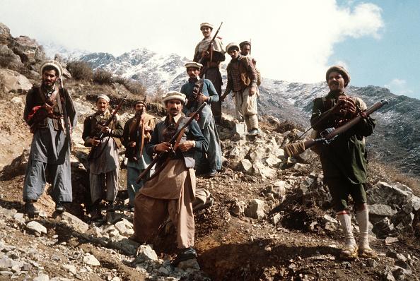 Afghan fighters in the early '80s against the Soviets. (AFP via Getty Images)