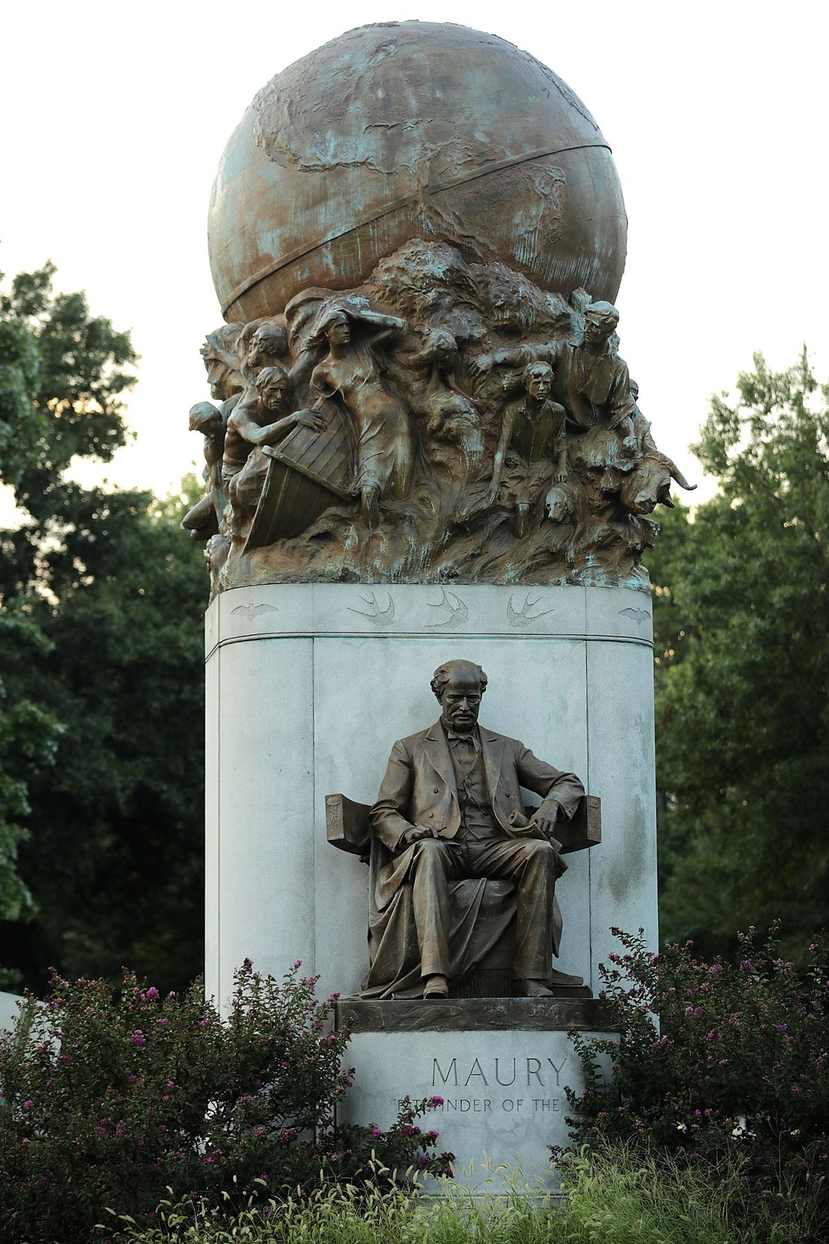 Statue of Captain Matthew Fontaine Maury, the "pathfinder of the seas," in Richmond, Virginia. (Chip Somodevilla/Getty Images)
