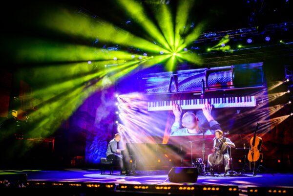 Concerts of The Piano Guys feature eye-popping visuals but keep the main focus on the music. (Courtesy of The Piano Guys)