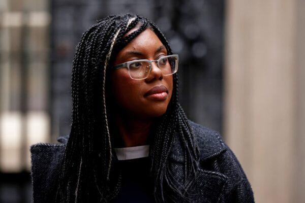 Kemi Badenoch, Secretary of State for the Department for Business and Trade, departs the weekly Cabinet meeting at Downing Street, in central London, on May 2, 2023. (Dan Kitwood/Getty Images)