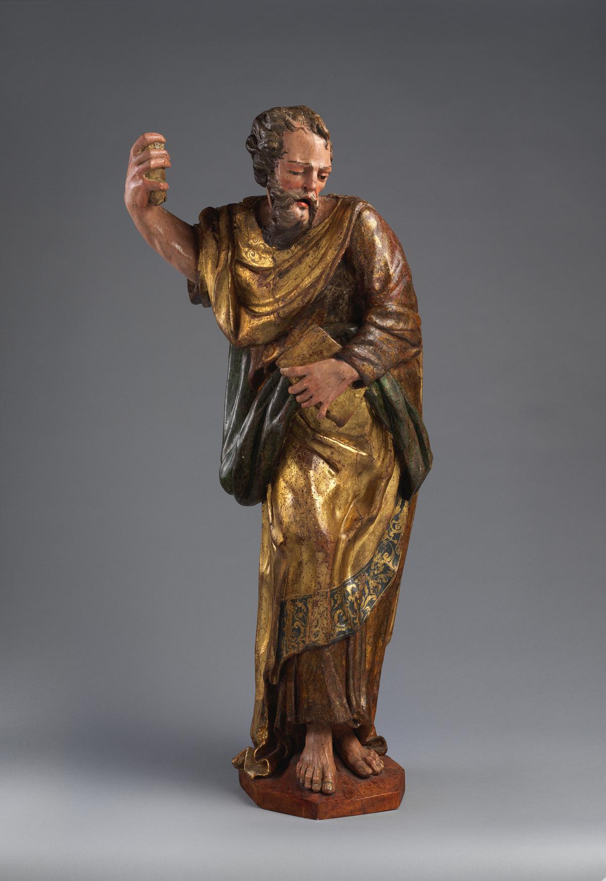 "Apostle or Saint," circa 1520s, by Alonso Berruguete. Polychrome and gilt walnut; 40 9/16 inches by 14 9/16 inches. The Metropolitan Museum of Art, New York. (Public Domain)
