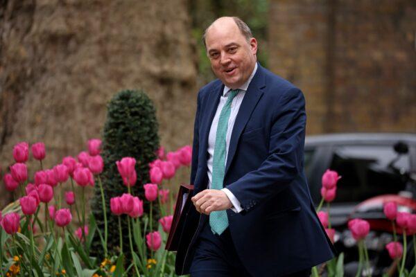 Britain’s Secretary of State for Defence Ben Wallace attends the weekly Cabinet meeting at Downing Street, in London, on May 2, 2023. (Dan Kitwood/Getty Images)