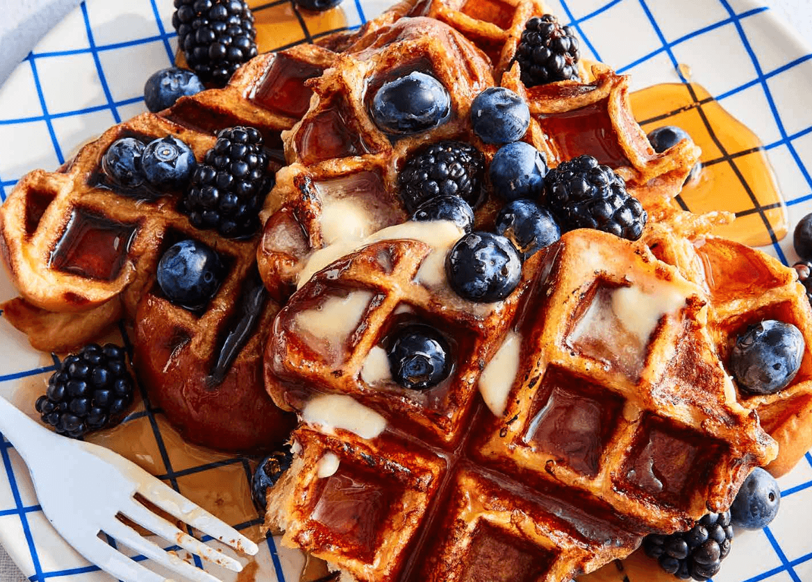 Maple-Cinnamon Waffle French Toast