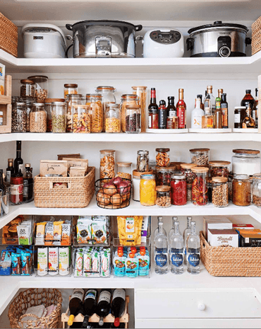A well-organized pantry is both visually appealing and makes meal prep more efficient. (Colin Price)
