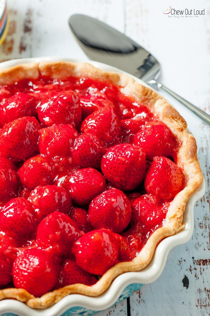 The flaky butter crust sets this strawberry pie apart from the rest. (Courtesy of Amy Dong)