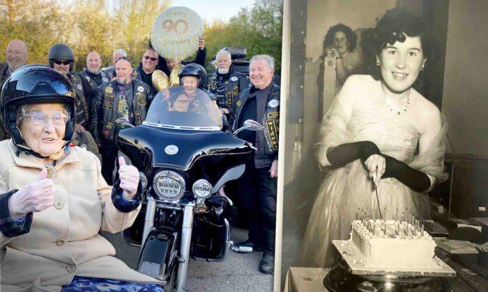 Great-Grandma Turns 90, Gets Birthday Wish to Ride a Harley Again—Thanks to Local UK Biker Gang
