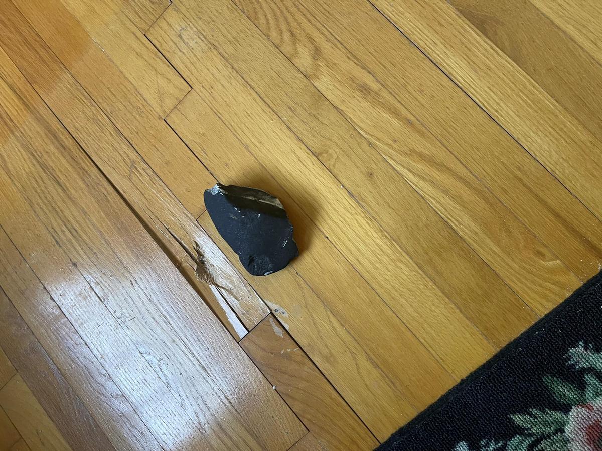 A meteorite reportedly landed in the home of a Hopewell township resident on May 8. (Courtesy of Hopewell Township NJ Police).