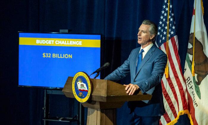 California Deficit Expands to $31.5 Billion, Newsom Proposes Broad Spending Cuts in Revised Budget