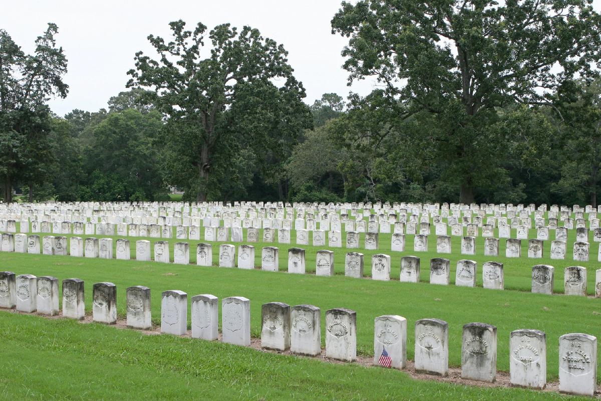 The Andersonville National Cemetery in Georgia is the final resting place of Union soldiers who had been detained in the adjacent prison by Confederate troops. (Joseph Becker/Dreamstime.com)