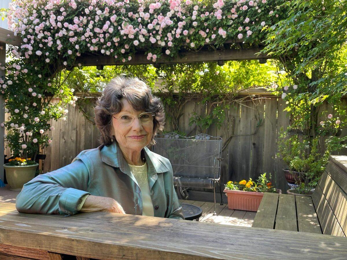 Linda Campbell in her home garden in Sonoma County, Calif., on May 12, 2023. (Courtesy of Linda Campbell)