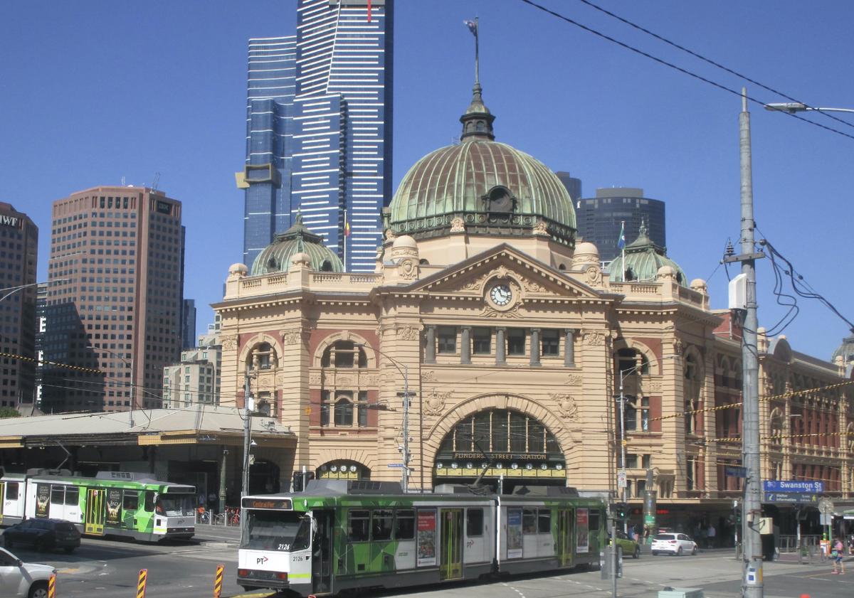 Flinders Street railway station is a significant piece of architecture in Melbourne, Australia. (Photo courtesy of Barbara Selwitz)