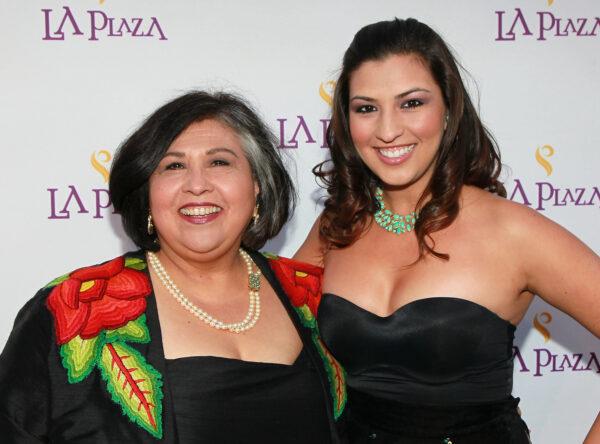 Former Los Angeles County Supervisor Gloria Molina (L) and daughter Valentina Martinez attend the Inaugural Gala of LA Plaza de Cultura y Artes in Los Angeles, on April 9, 2011. (David Livingston/Getty Images)