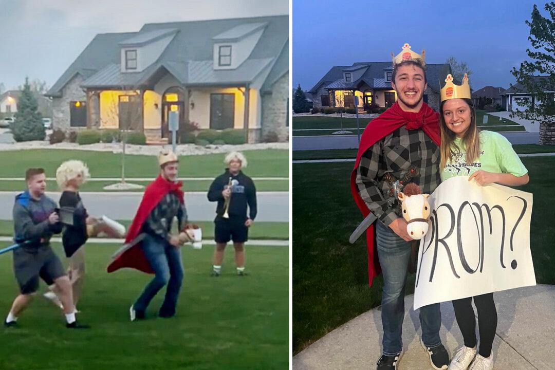 Medieval-Themed ‘Promposal’ With Teenage Prince and Knights on Horseback Goes Viral