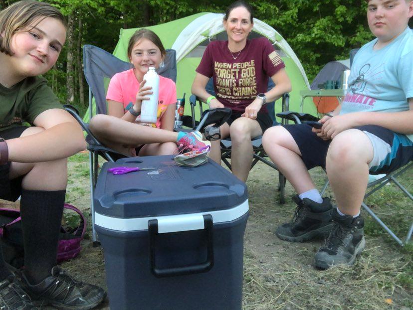 Beth Levering and her three children are regular attendees at the Old School Survival Boot Camp. (Photo provided by Beth Levering)