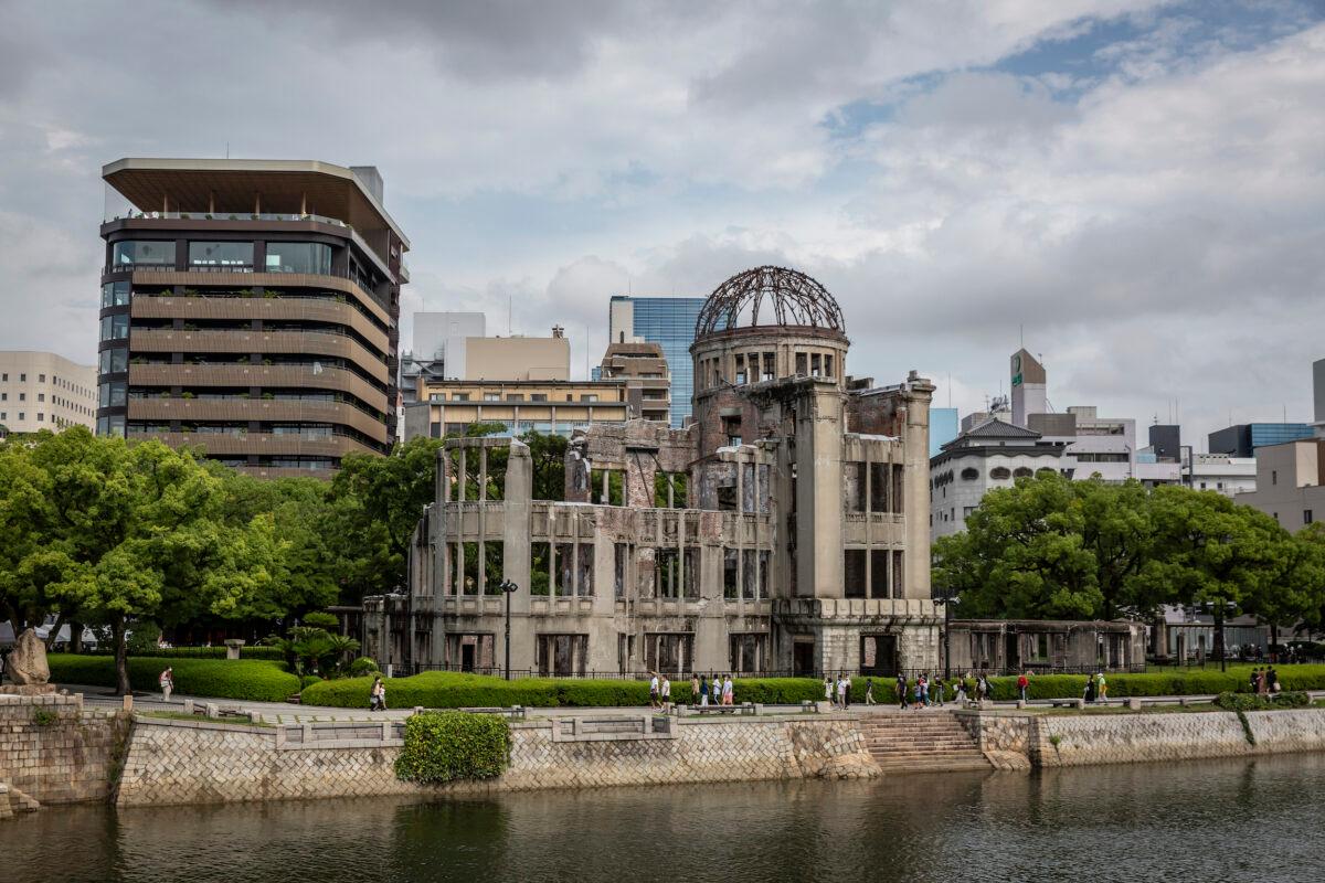 The Atomic Bomb Dome is pictured in Hiroshima, Japan, on Aug. 5, 2022. (Yuichi Yamazaki/Getty Images)
