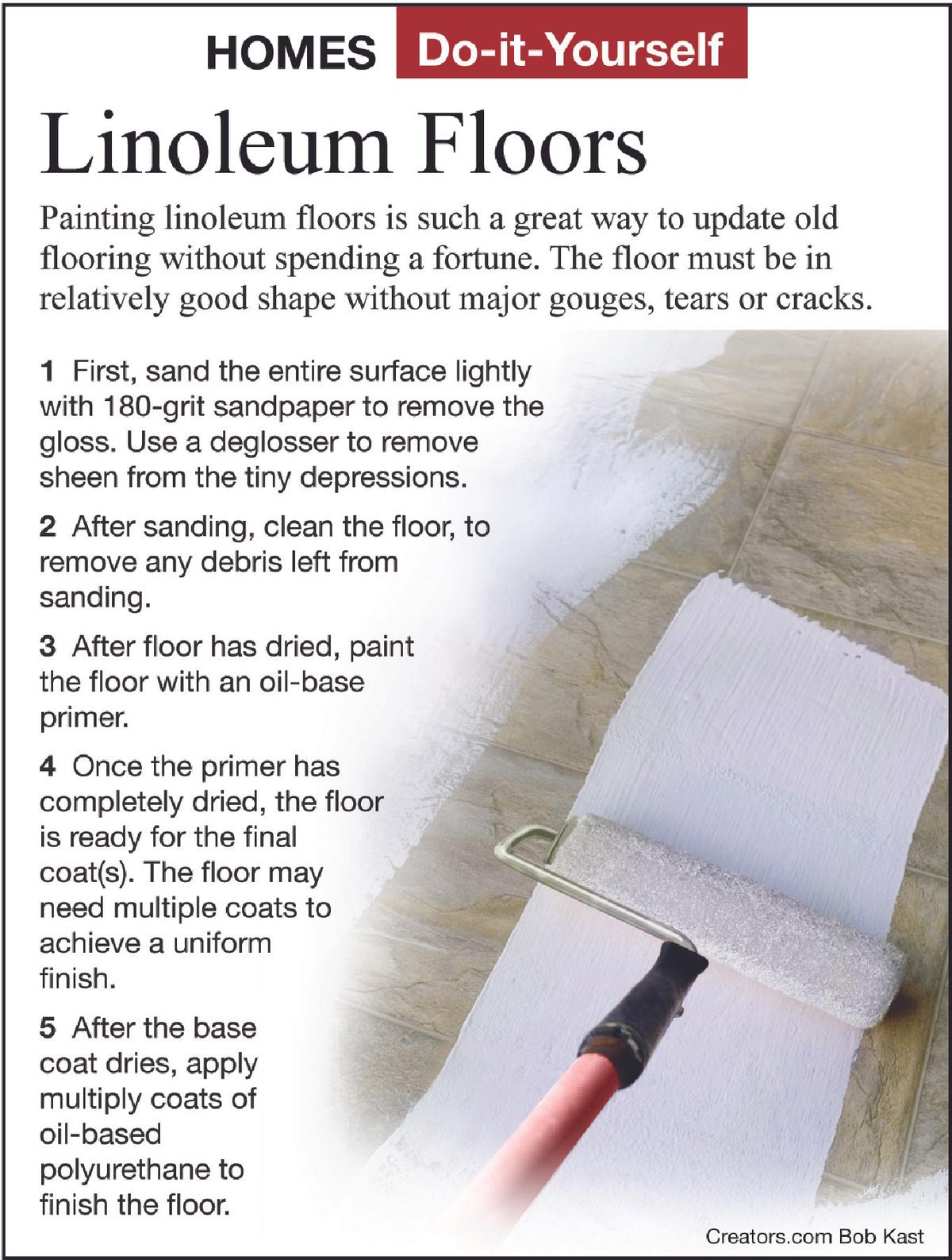 linoleum floors tipsheet