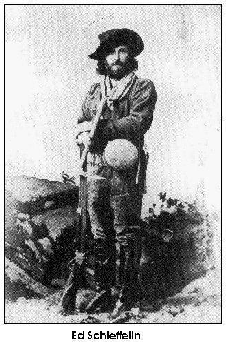 Ed Schieffelin with his pick and canteen. (Public Domain)