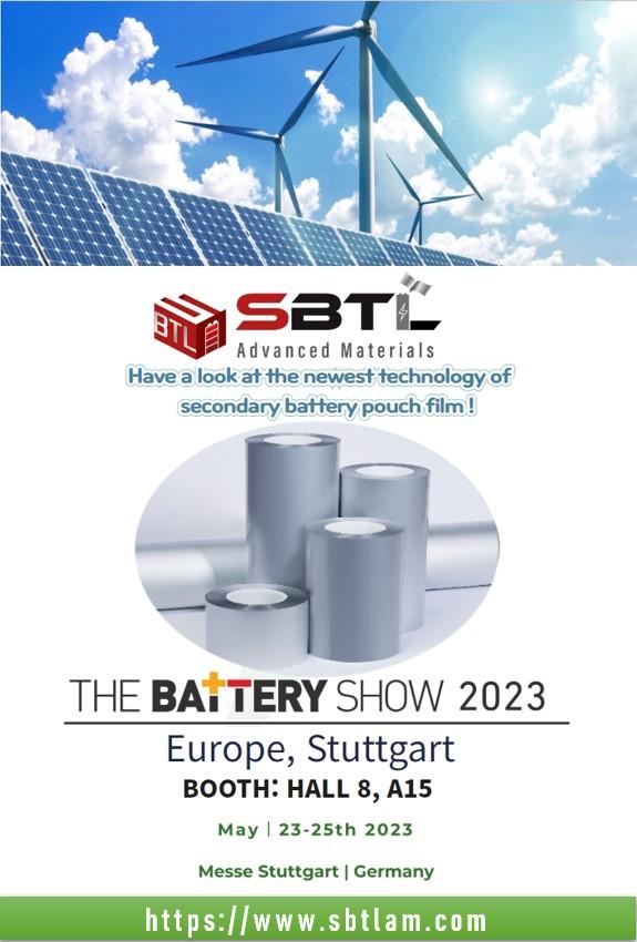 SBTL will attend the fair 'The Battery Show 2023" which will be held at Mess Stuttgart, Germany, on coming May 23–25, 2023. (Courtesy of SBTL Advanced Materials)