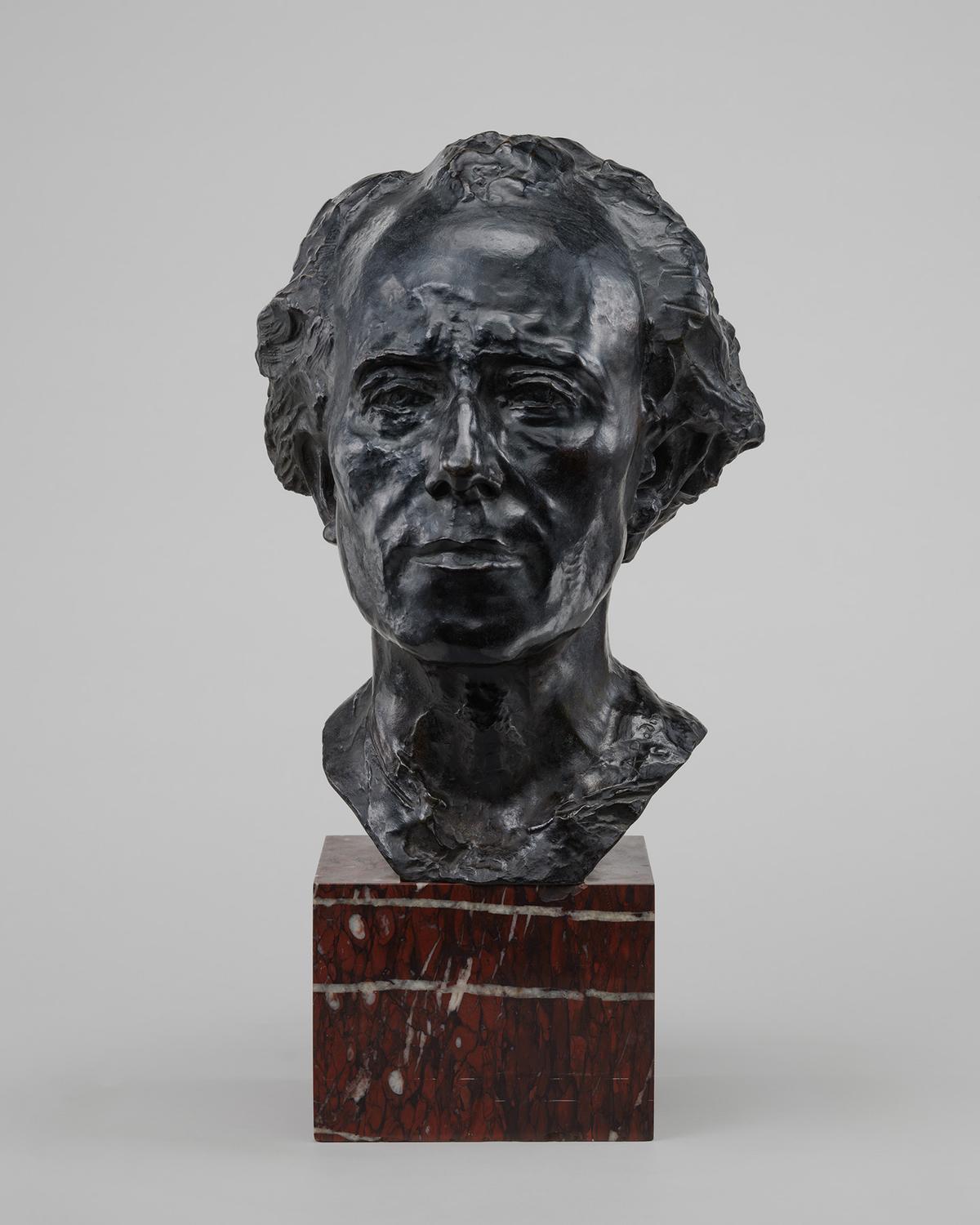Bronze bust of Gustav Mahler, 1909, by Auguste Rodin. National Gallery of Art, Washington. (Public Domain)